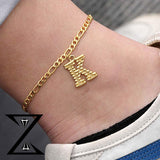 A-Z Initial Letter Anklet