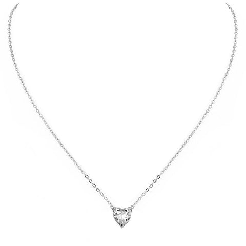 Astrid Heart Silver Necklace