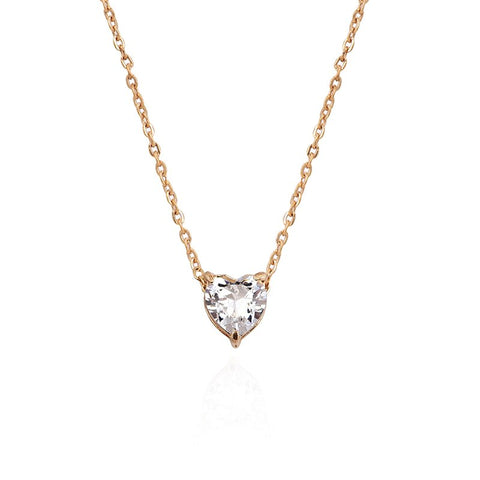 Astrid Heart Golden Necklace