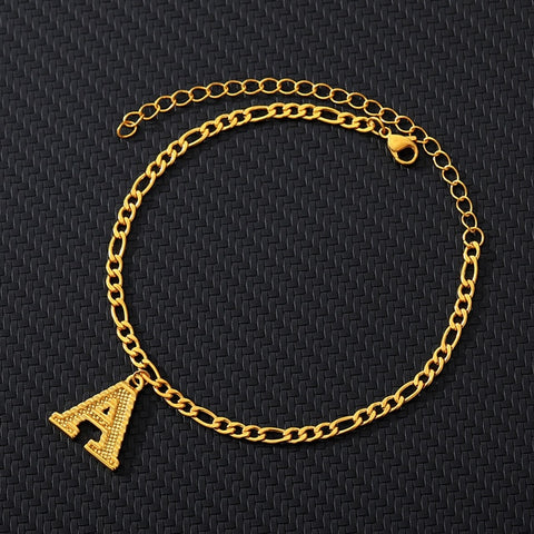 A-Z Initial Letter Anklet