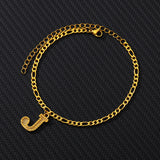 A-Z Initial Letter Anklet