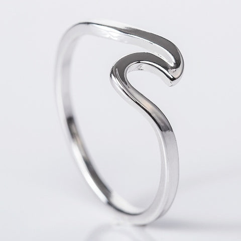 Silver Wave Ring