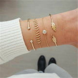 4 pieces Alisha Gold bracelet