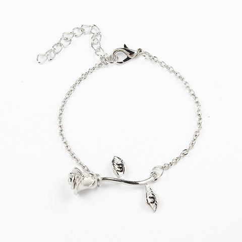 Prisha Silver Flower Bracelet