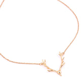 Bronze Deer Antlers Necklace